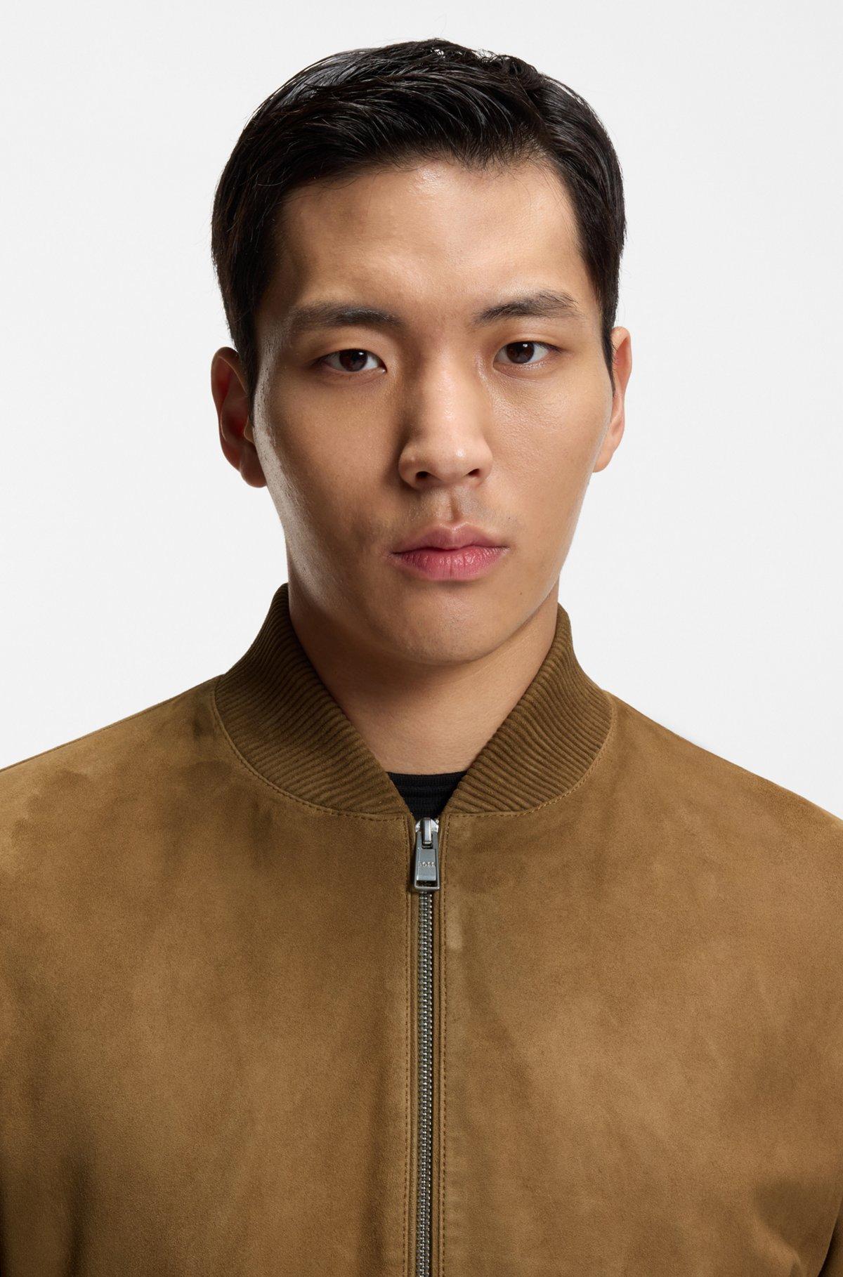 Regular-fit jacket in suede Product Image