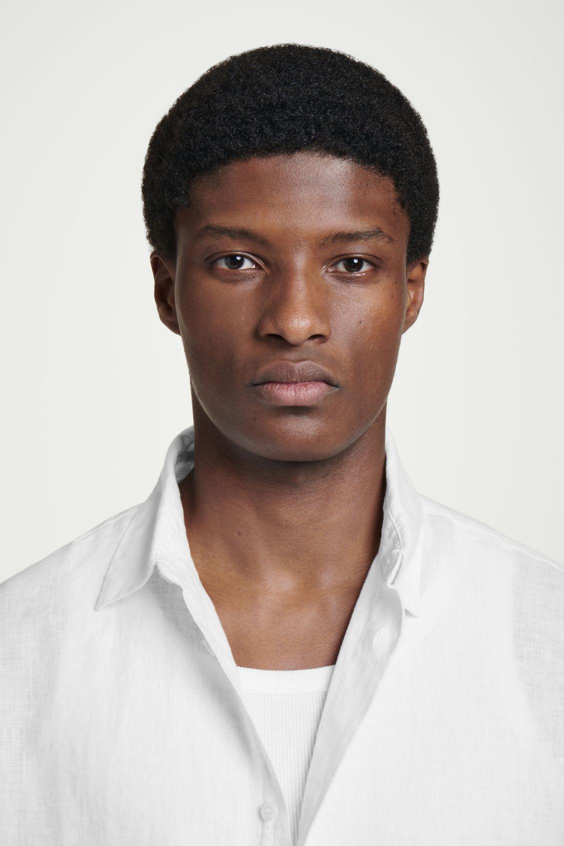 RELAXED LINEN LONG-SLEEVED SHIRT Product Image