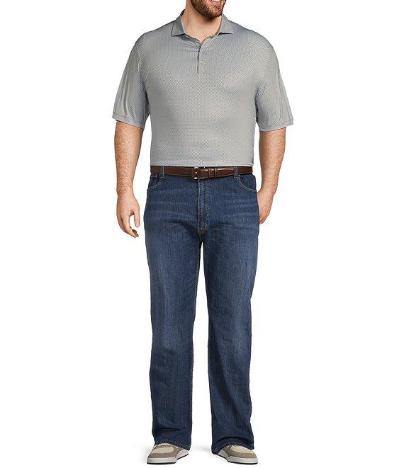 Johnnie-O Big & Tall Link Print Performance Stretch Short Sleeve Polo Shirt Product Image