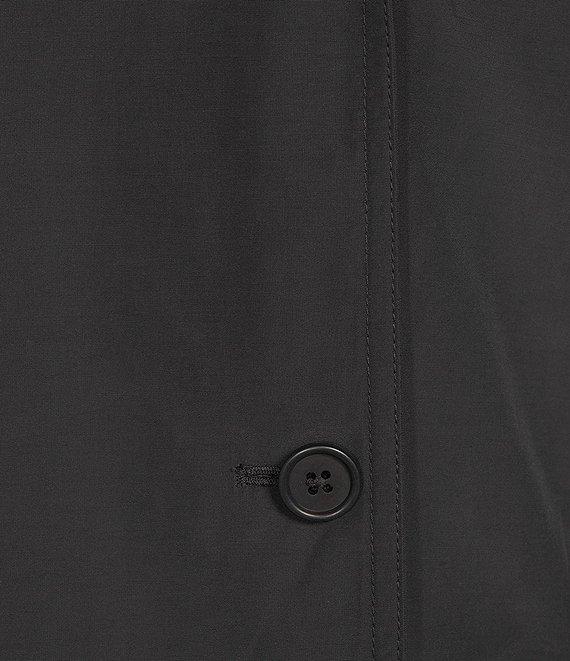 Eileen Fisher Organic Cotton Blend Light Woven Notch Lapel Long Sleeve Cropped Trench Coat Product Image