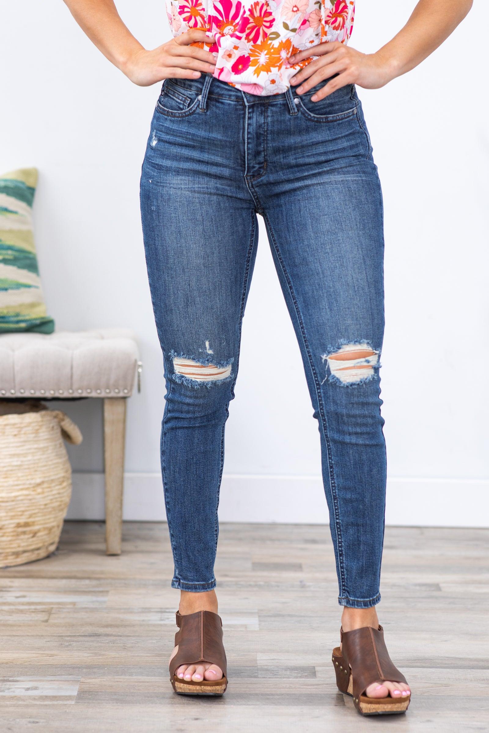 Judy Blue Mid Rise Tummy Control Jeans Product Image