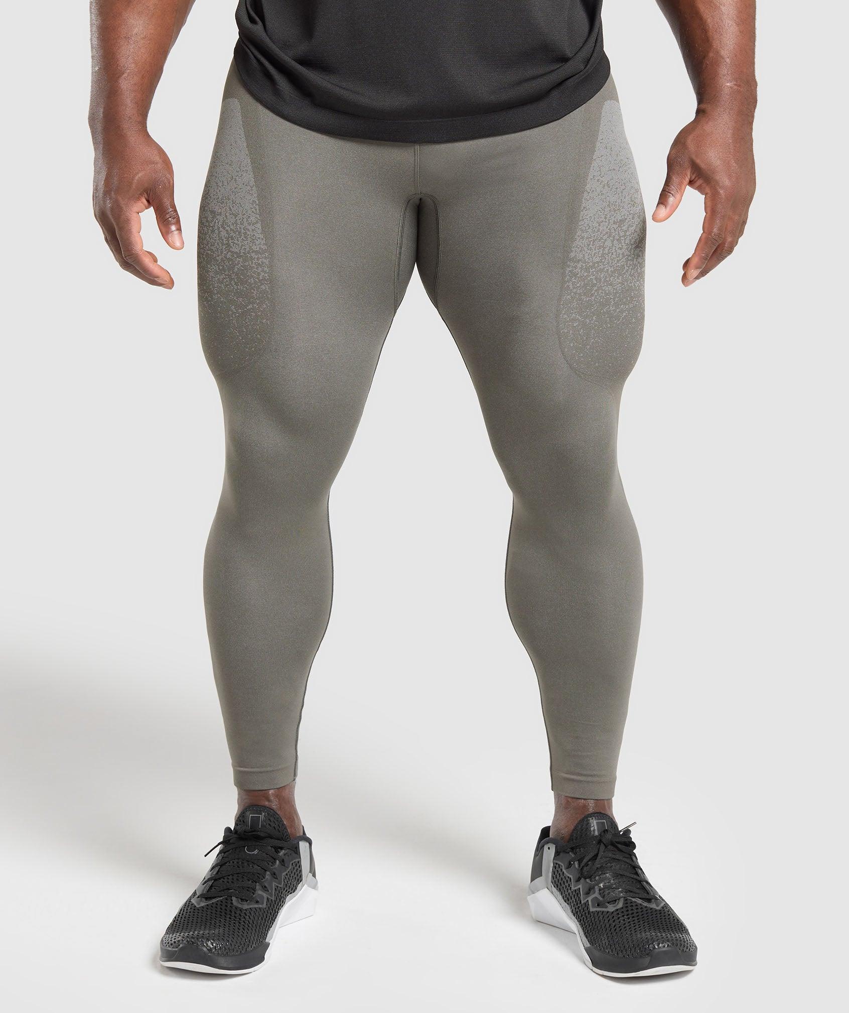 Gymshark Shadow Seamless Tights - Meteor Grey Male Product Image