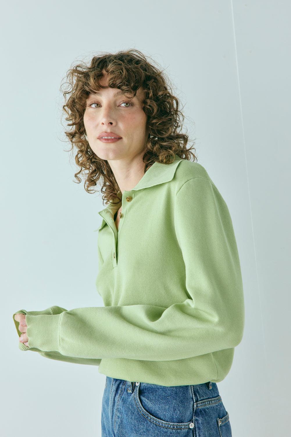 Tyra Knit Jumper Lime Product Image