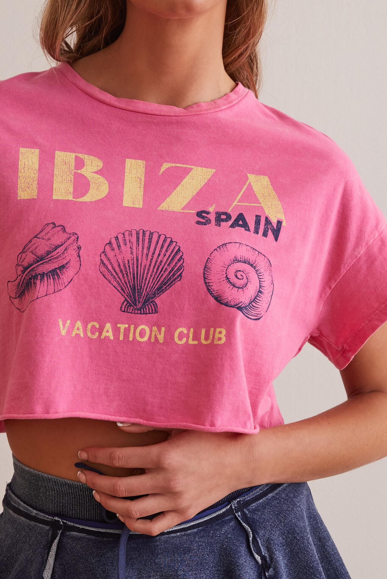Ibiza Vacation Club Cropped Graphic Tee Product Image