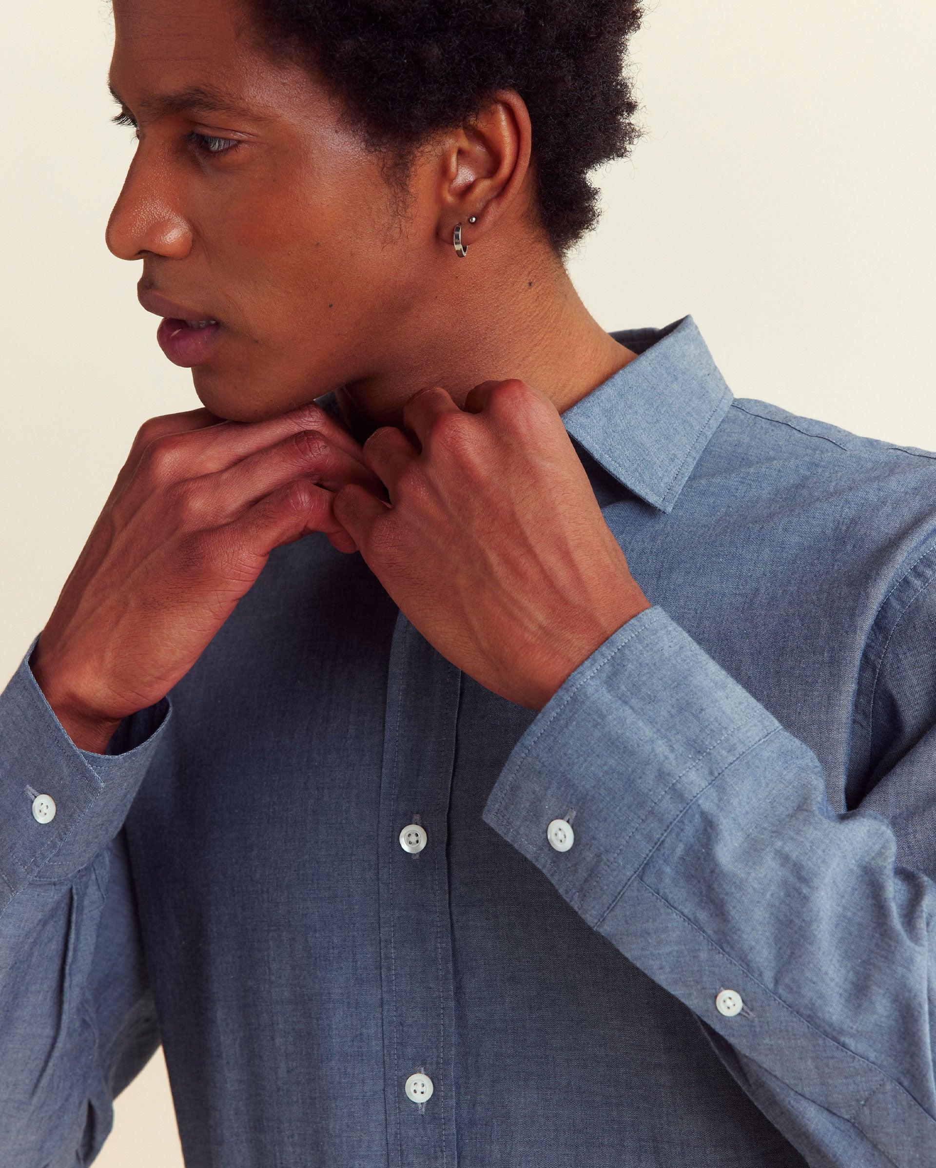 Chambray Holt Dress Shirt -  Product Image