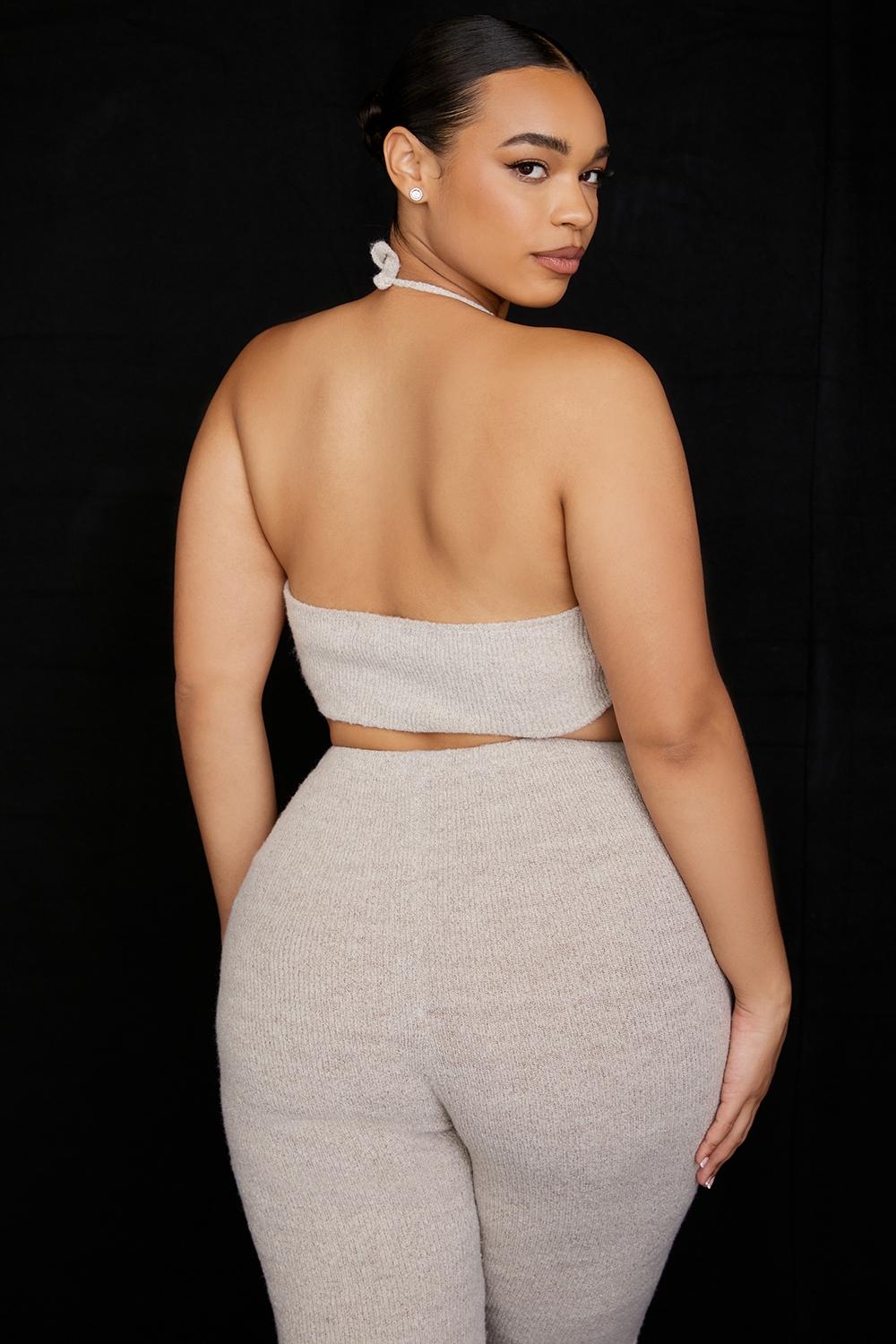 Opal  oatmeal ribbed knit cardigan - sale Product Image