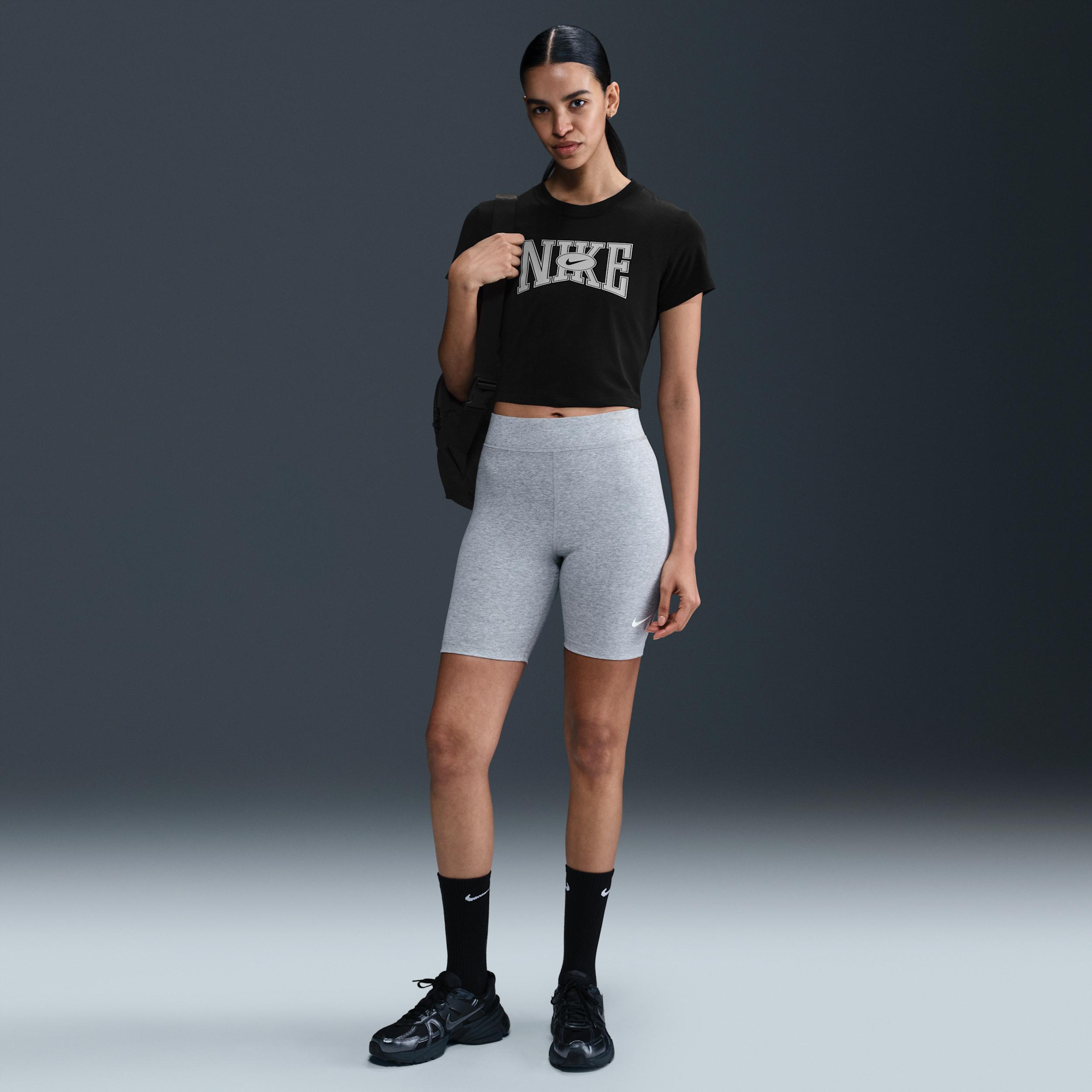 Womens Nike Sportswear Slim Cropped T-Shirt | HQ1709-010 Product Image