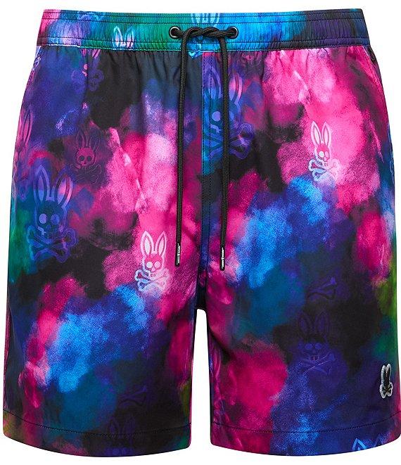 Psycho Bunny Printed 5 3/4#double; Swim Trunks Product Image