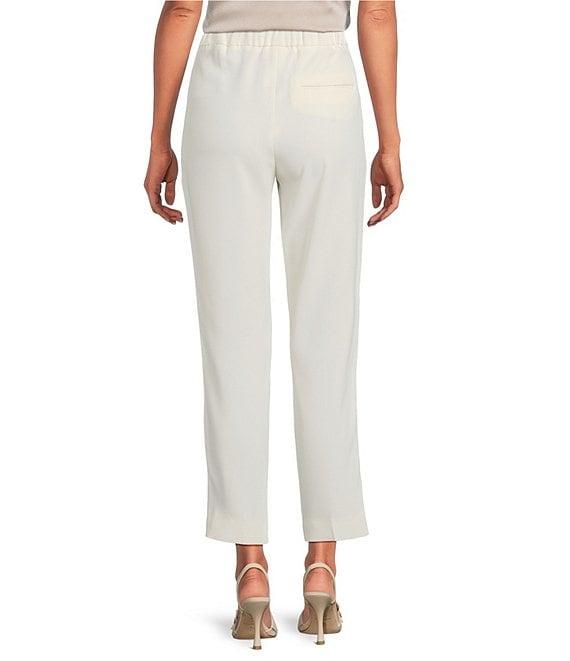 Marella Izabel Crepe Satin Straight Fit Pressed Pleat Ankle Pants Product Image