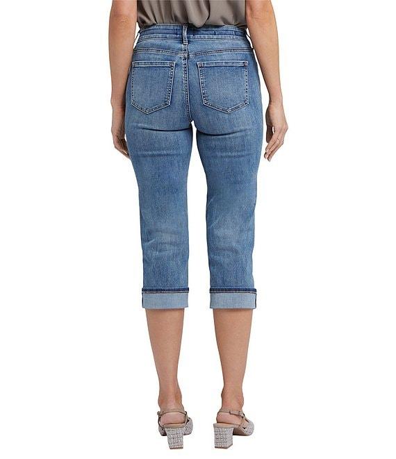 NYDJ Marilyn Cool Embrace® Stretch Denim Slim Straight Mid Rise Capri Stretch Jeans Product Image