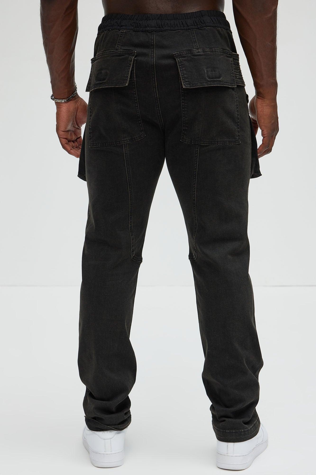 Pillar E-Waist Slim Jeans - Black Product Image