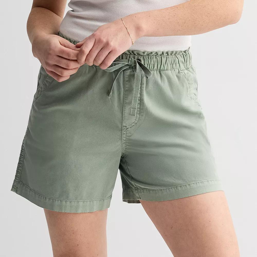 Women's Sonoma Goods For Life® Easy Paperbag Waist Shorts, Size: XXL, Madri Green Product Image
