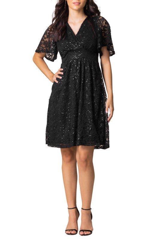 Starry Sequin Lace Cocktail Dress Product Image