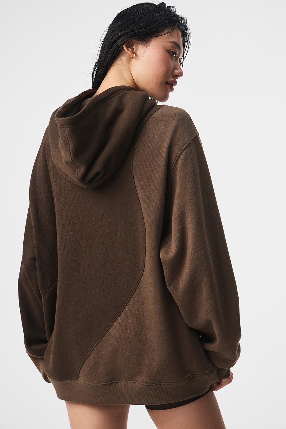 Alo Yoga | Make Waves Hoodie Brown, Size: 2XL WOMEN/XL MEN Product Image