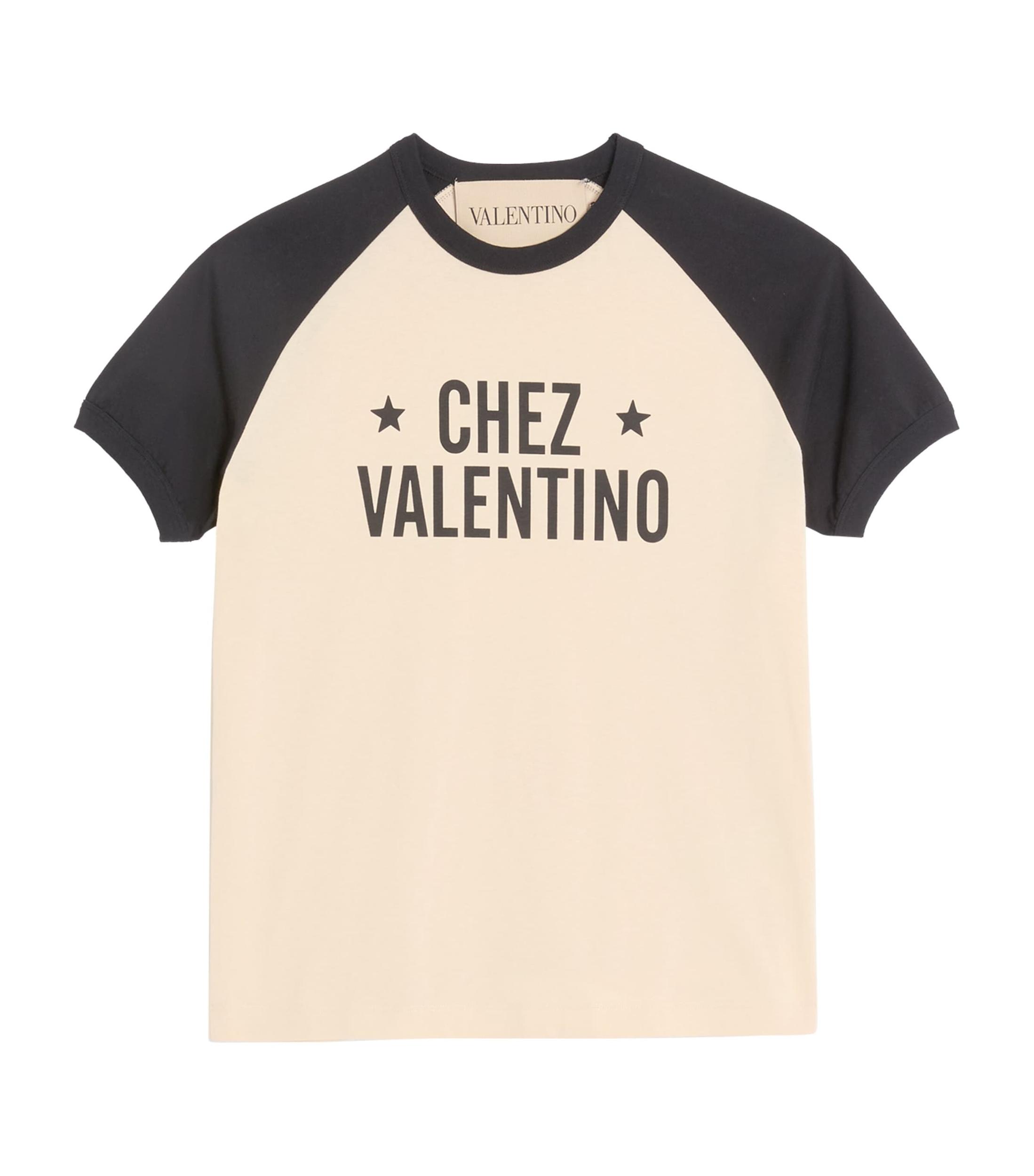 VALENTINO Chez Logo T-shirt In Neutral Product Image