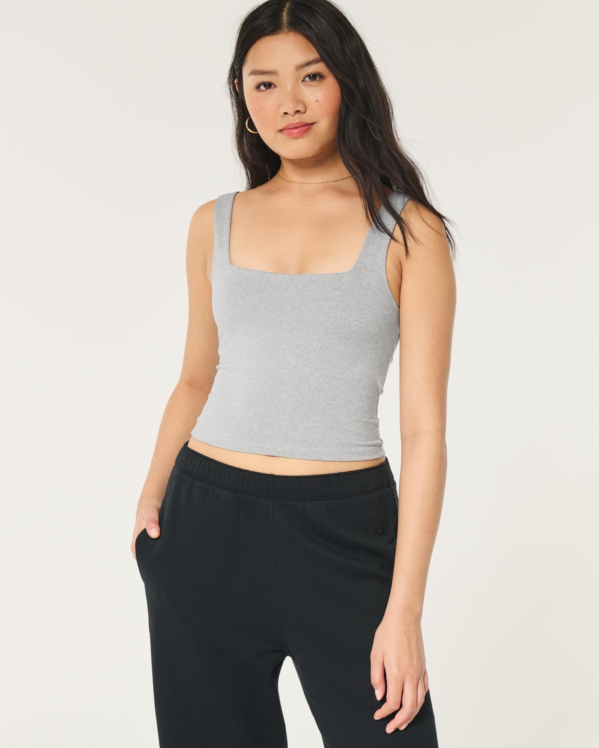 Seamless Fabric Square-Neck Tank Product Image