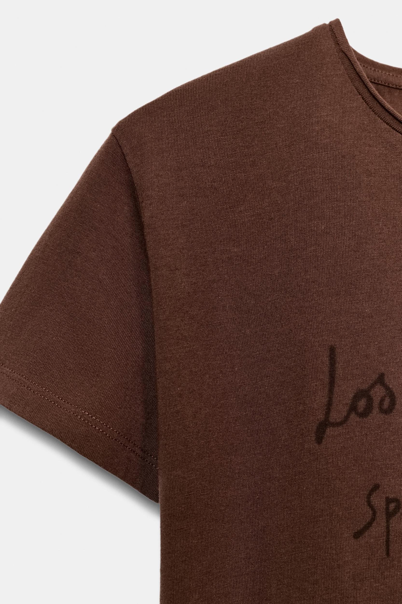 SHORT SLEEVE TEXT T-SHIRT Product Image
