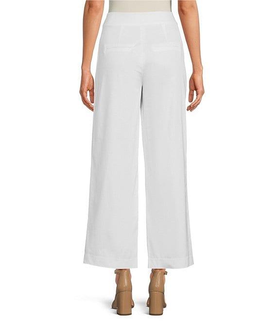 tyler boe Victoria Twill Woven Wide-Leg Ankle Pants Product Image