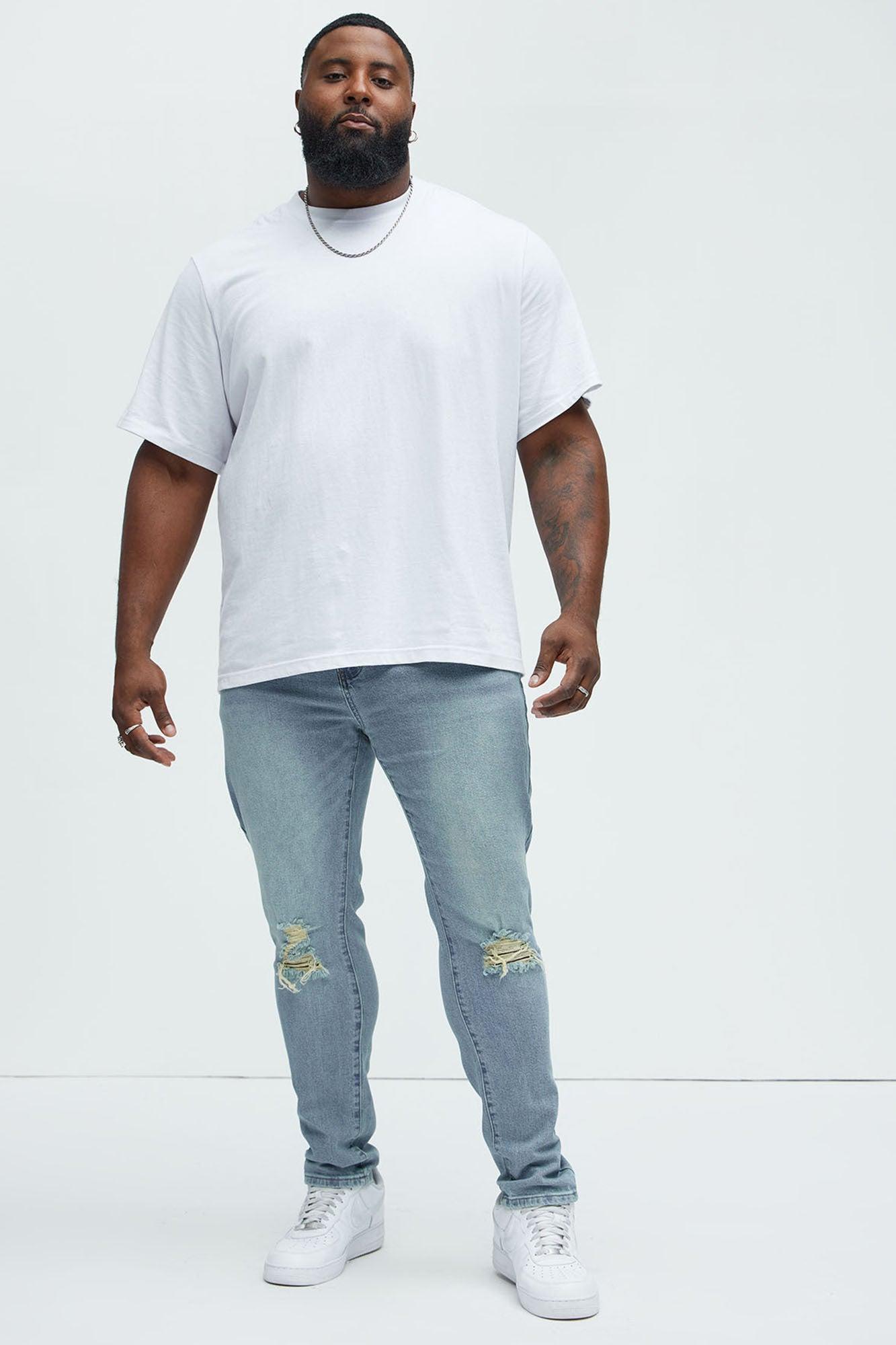 Cornell Distressed Skinny Jeans - Vintage Wash Product Image