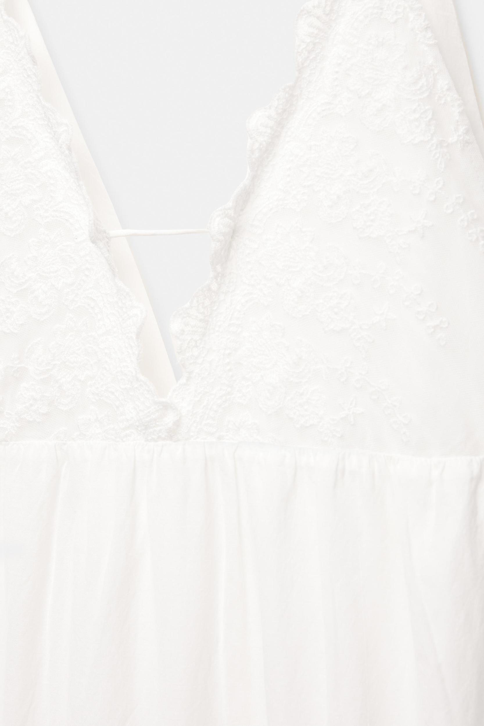 Embroidered strap midi dress Product Image