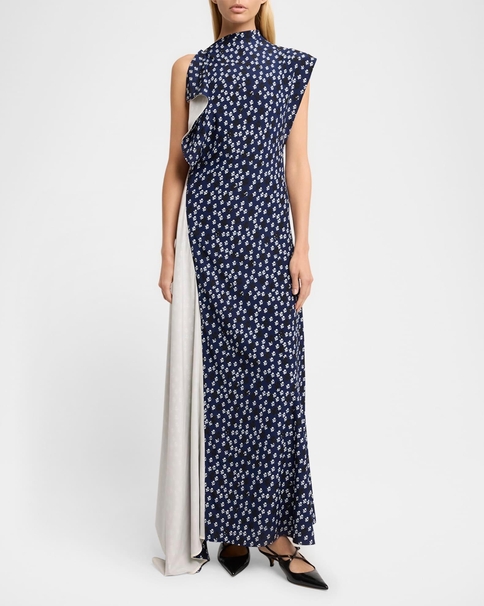 Devyn Printed Drape Maxi Dress Product Image