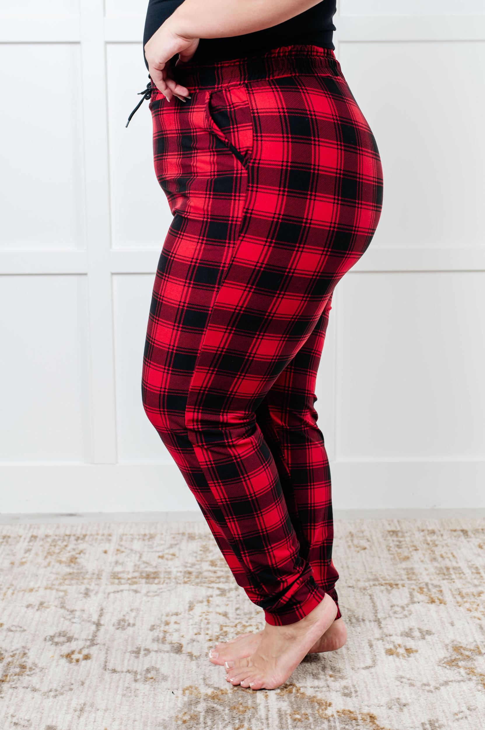 Your New Favorite Joggers in Red Plaid (Online Exclusive) Product Image