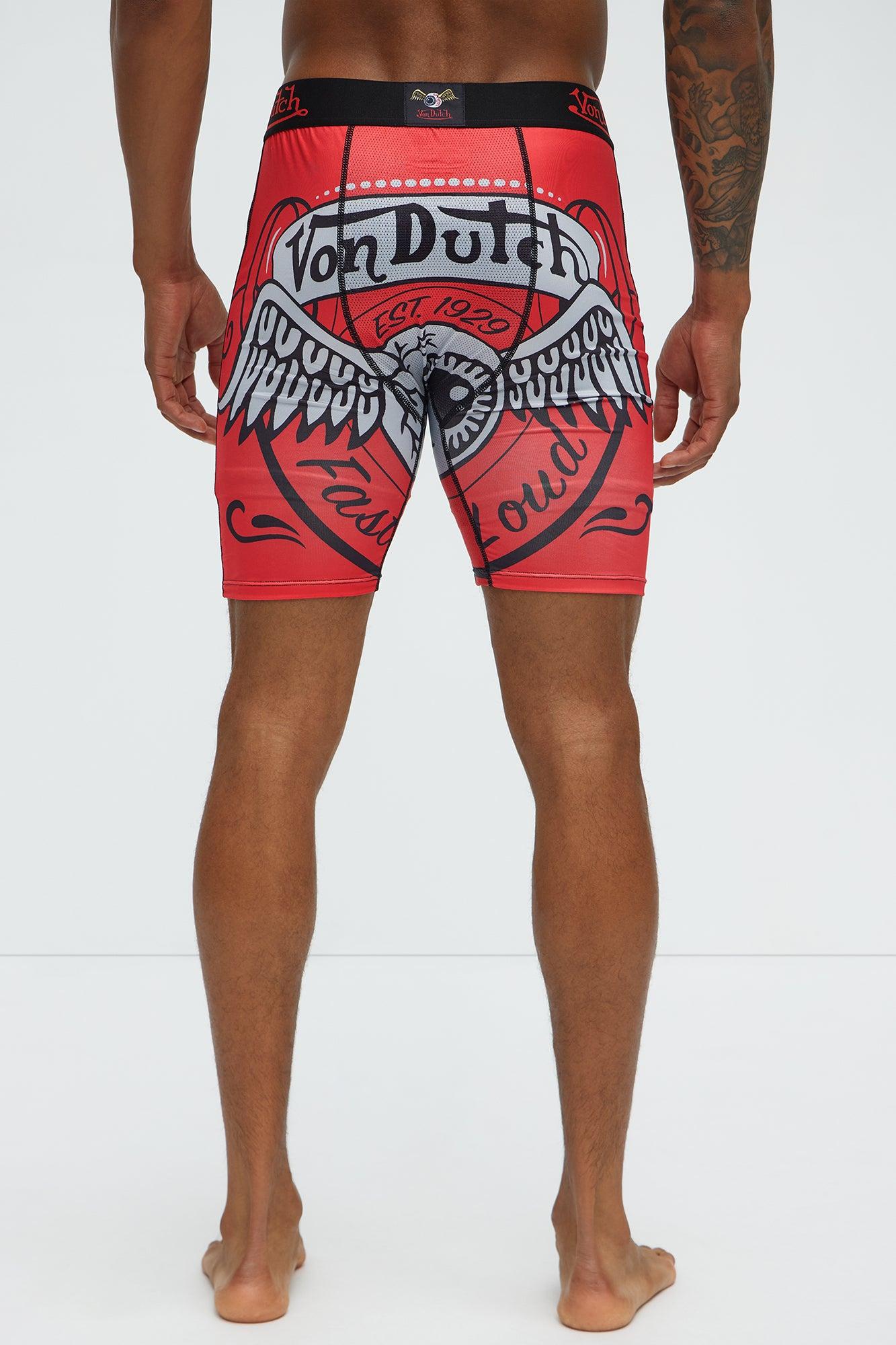 Von Dutch Graphic Boxer Brief - Red/combo Product Image