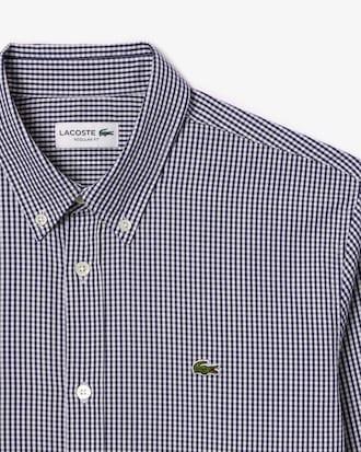 Regular Fit Checked Cotton Shirt Product Image