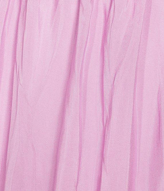 Eileen Fisher Coordinating Washed Silk Smocked Tiered Skirt Product Image