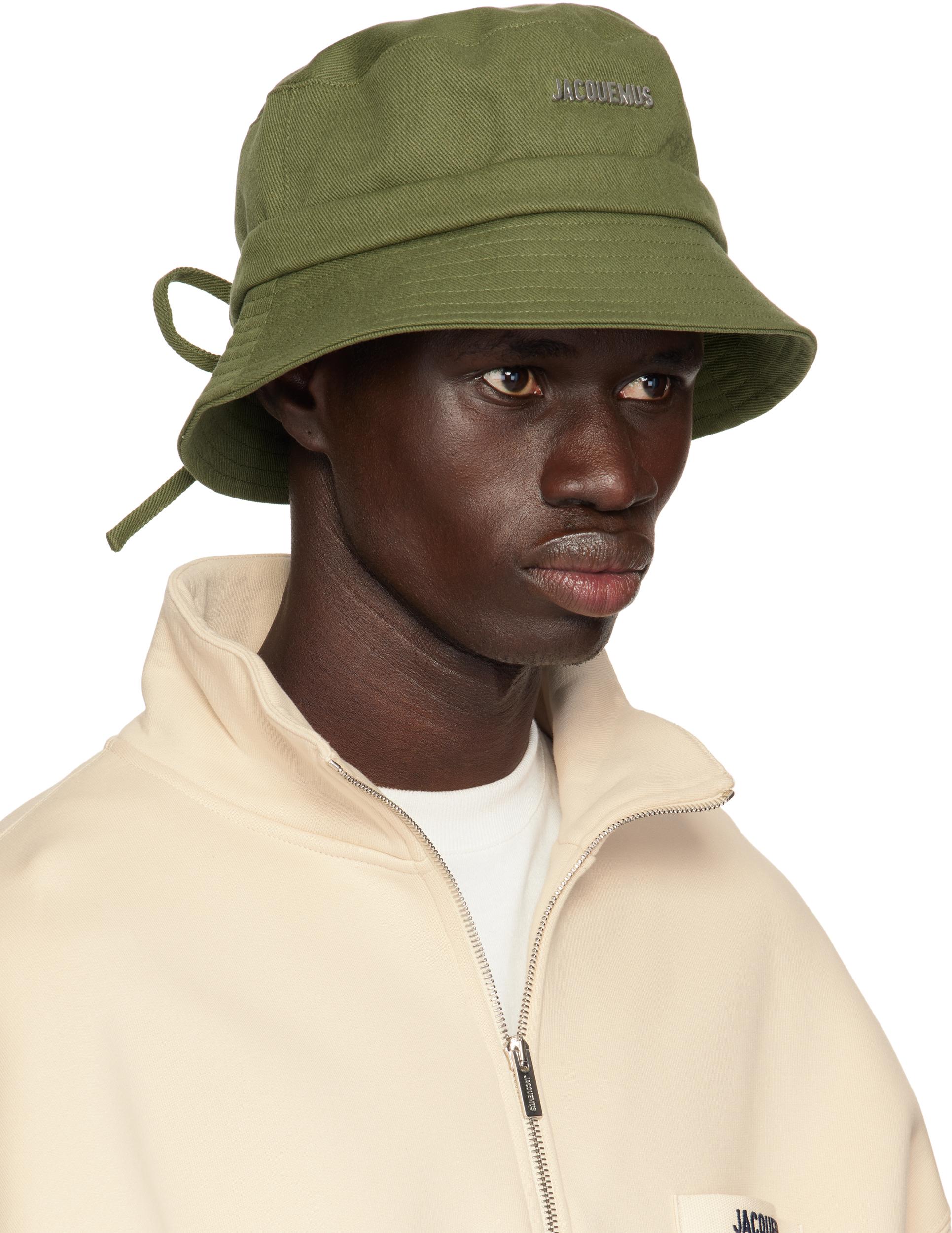 JACQUEMUS Gadjo Bucket Hat Featuring Bow Detailing In Green Product Image