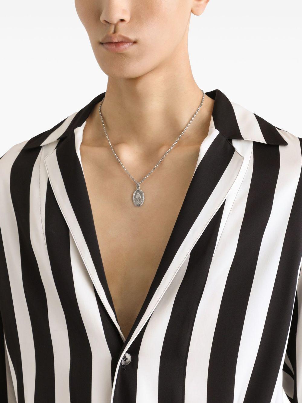 medallion-pendant chain necklace Product Image