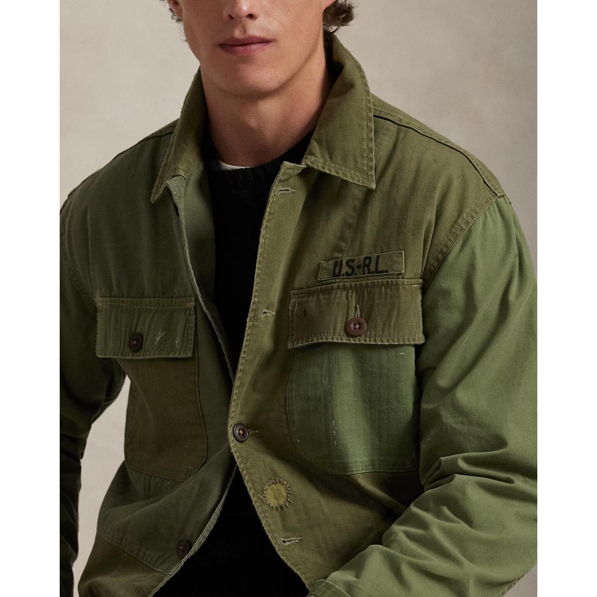 Patchwork Field Jacket Patched Olive Product Image