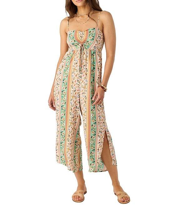 O'Neill Keiko Cora Mixed-Media-Floral Jumpsuit Product Image