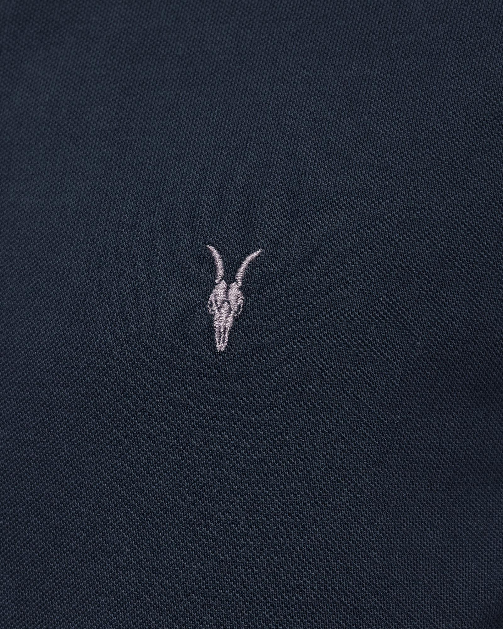 Reform Short Sleeve Polo Shirt NAVY BLUE | ALLSAINTS US Product Image