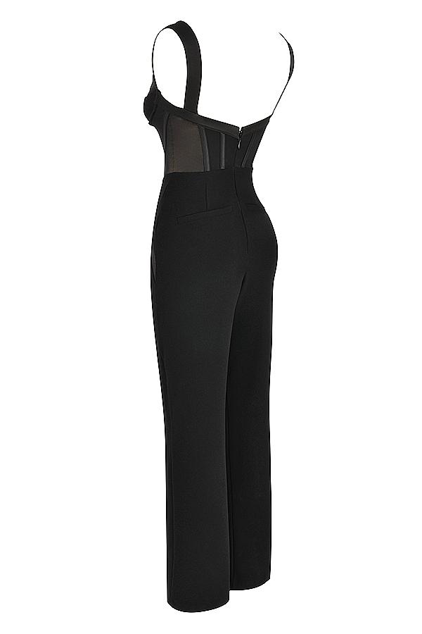 Mylene  black corset jumpsuit Product Image