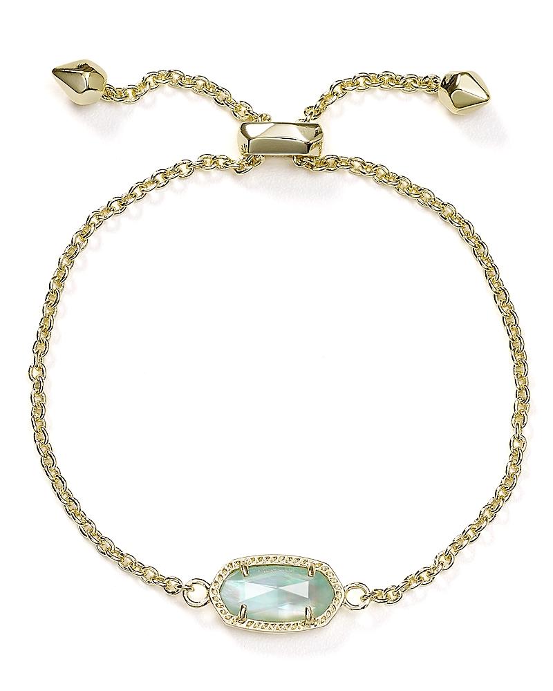 Kendra Scott Elaina Gold Adjustable Chain Bracelet in | Dichroic Glass Product Image