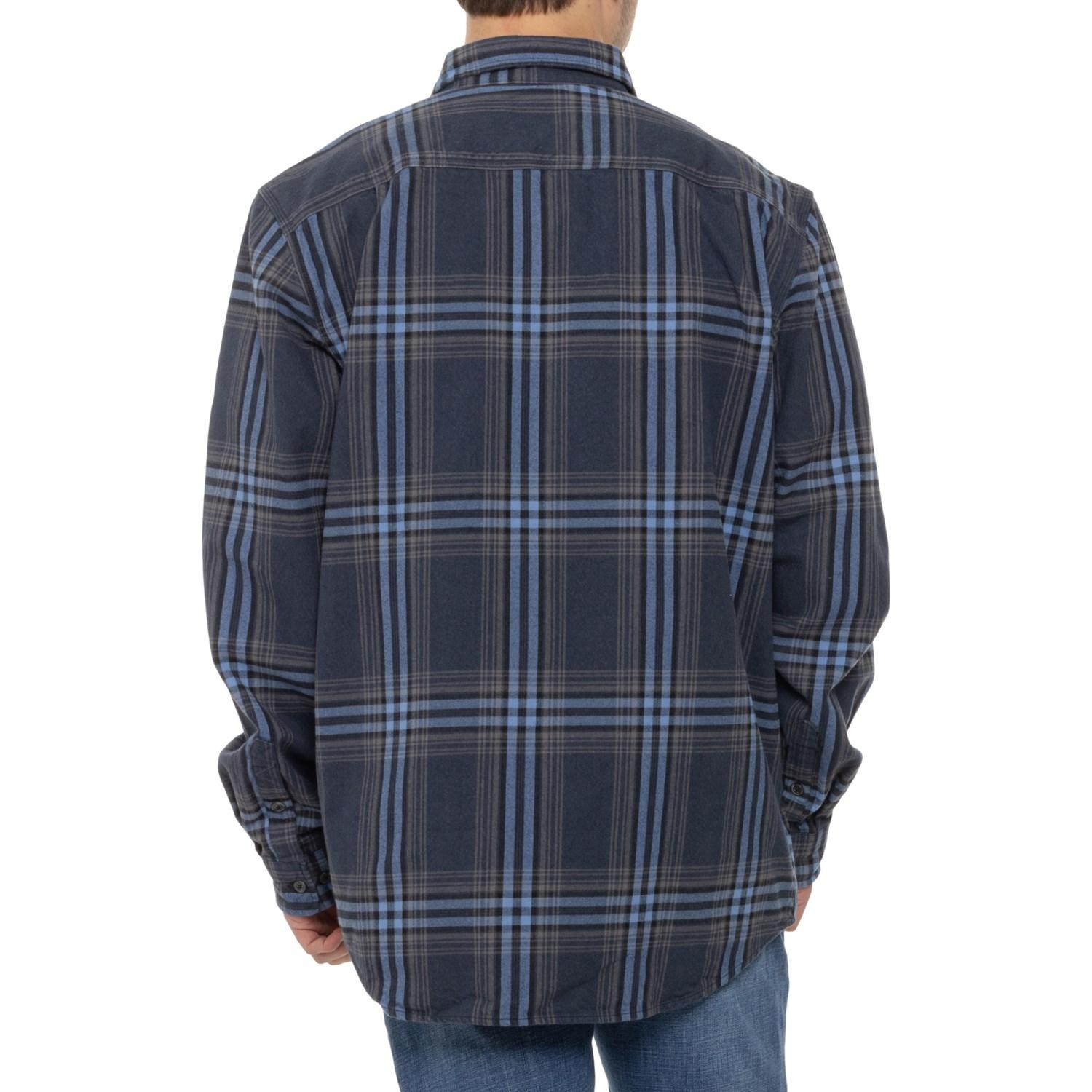 Carhartt 105947 Big and Tall Loose Fit Heavyweight Plaid Flannel Shirt - Long Sleeve Product Image