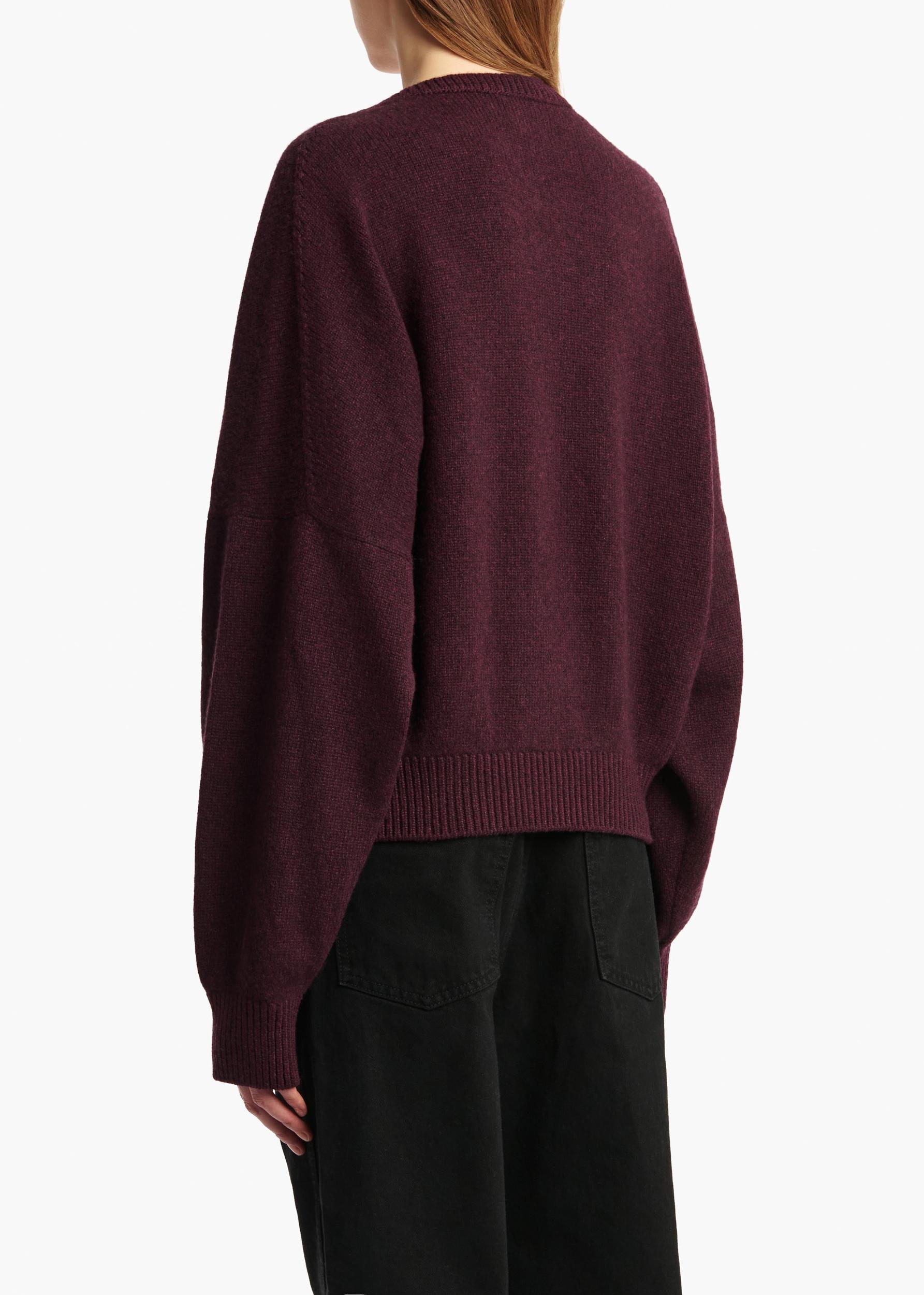 Wolfe Sweater in Plum Product Image