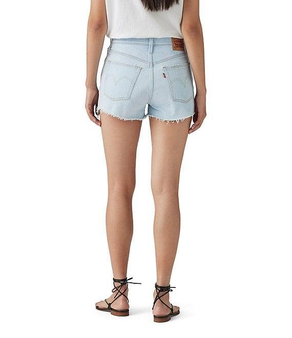 Levi's® 501® Original High Rise Stretch Frayed Hem Denim Shorts Product Image