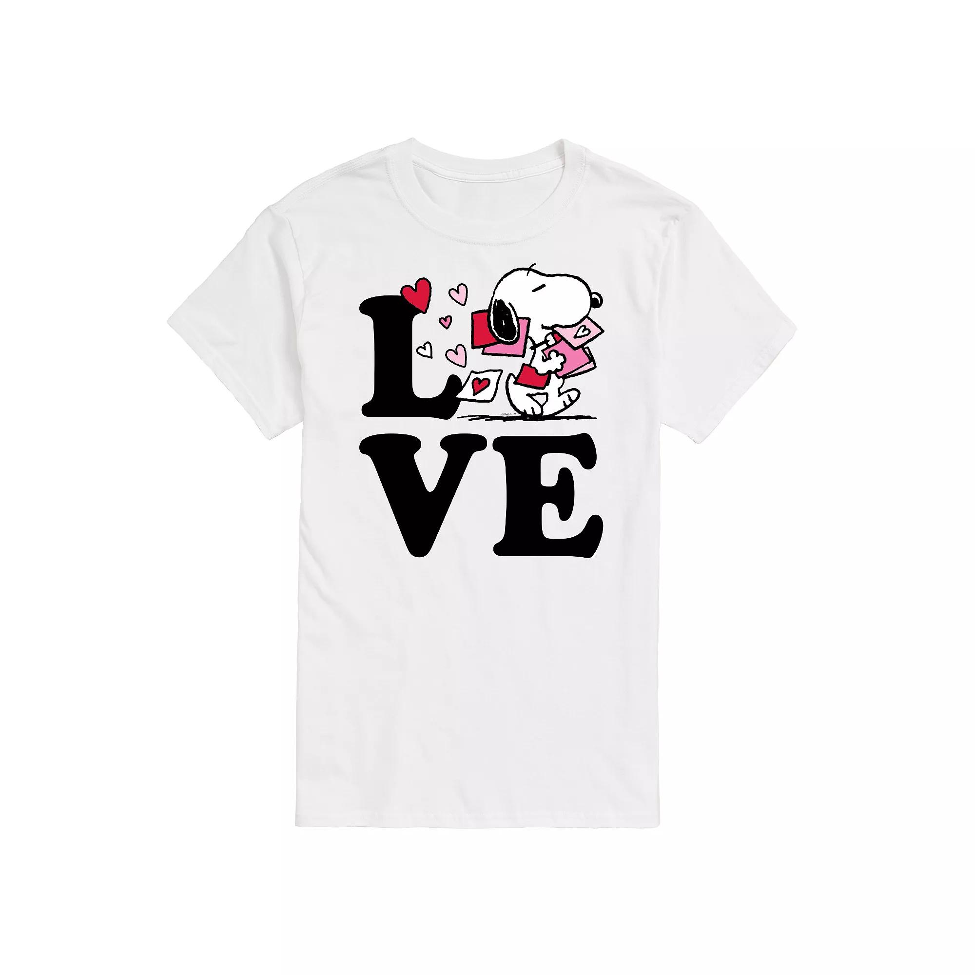 Men's Peanuts Love Snoopy Tee,  Product Image