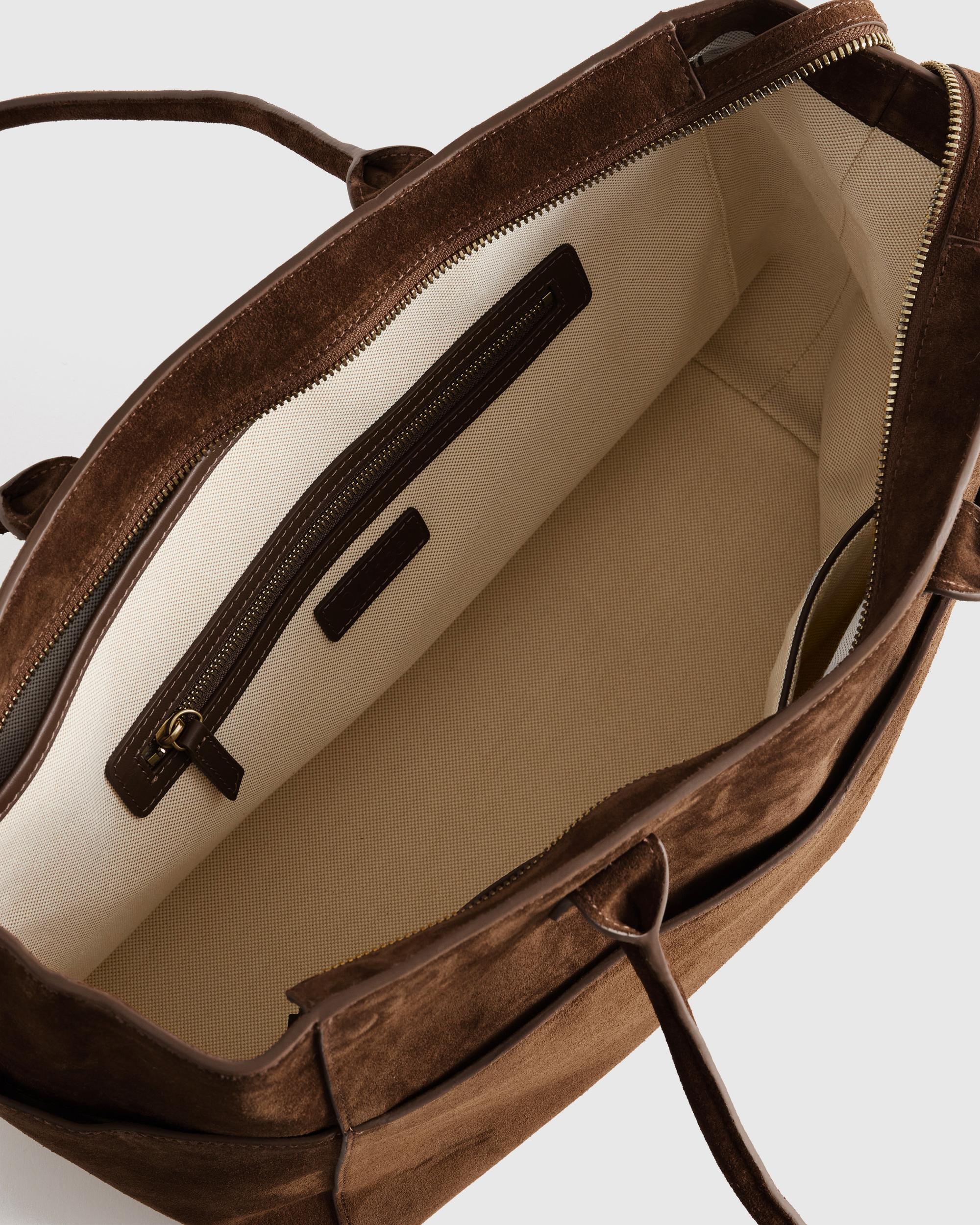 Quince | Women's Italian Suede Shopper Tote Suede Leather Product Image