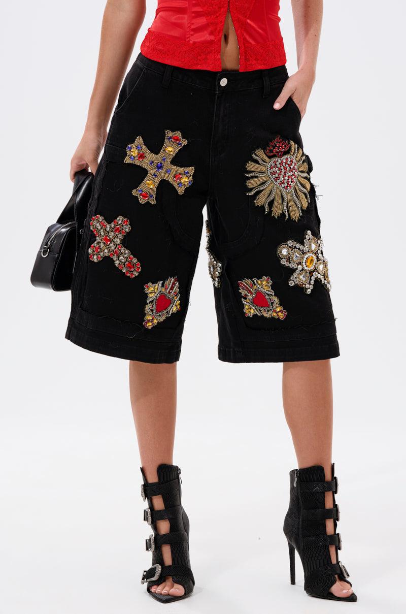 WILD AND FREE DENIM SHORTS Product Image