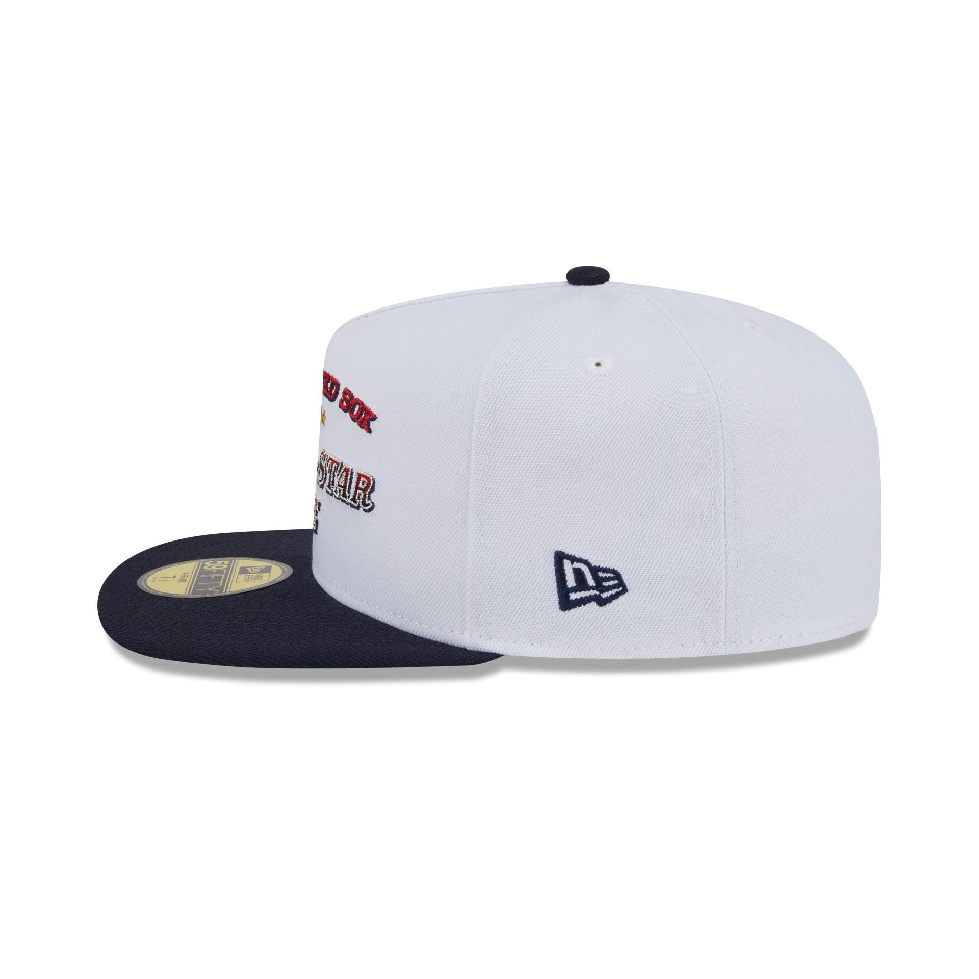 Boston Red Sox Summer Derby White 59FIFTY A-Frame Fitted Hat Male Product Image