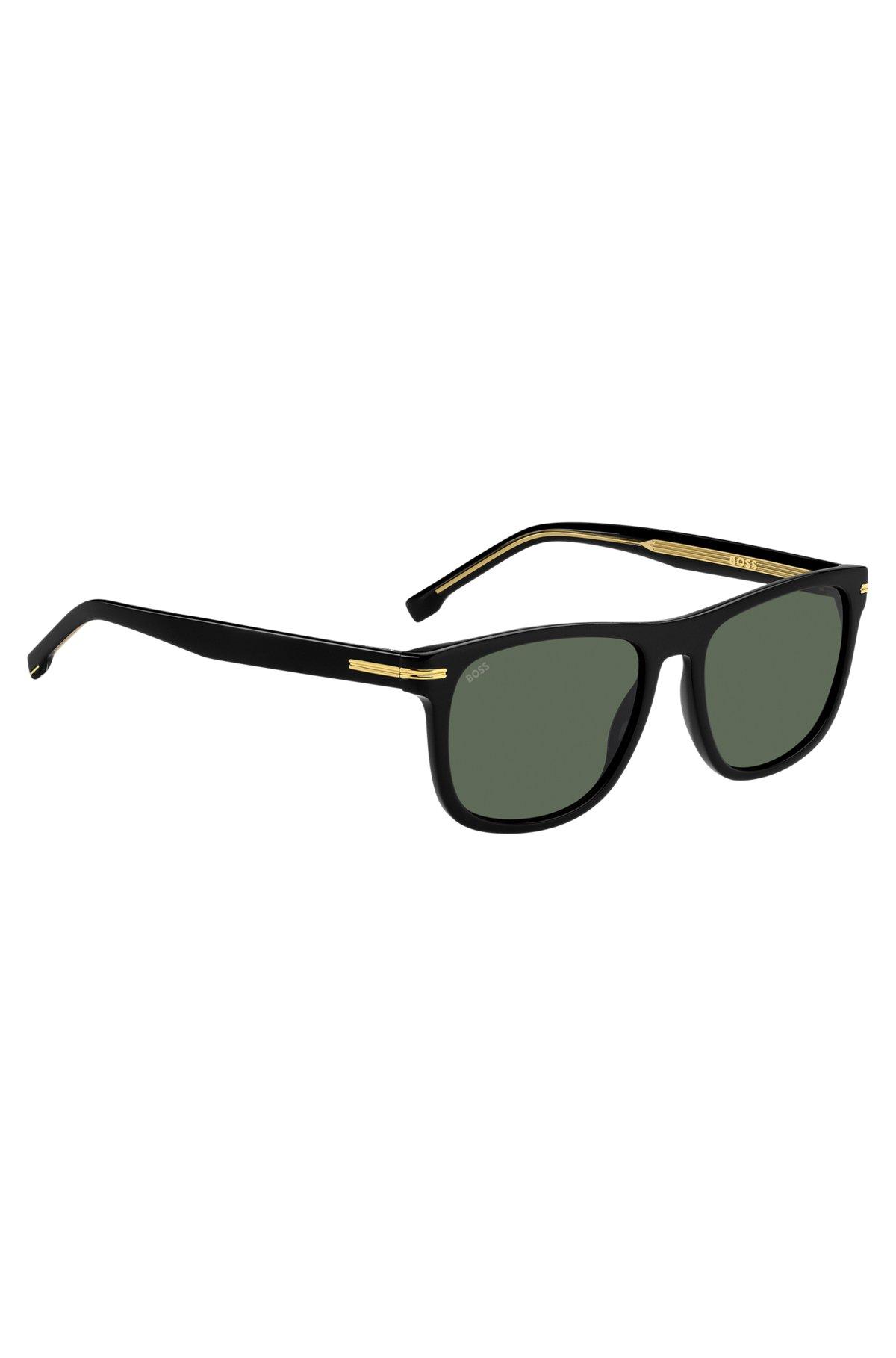 Black-acetate sunglasses with gold-tone hardware Product Image