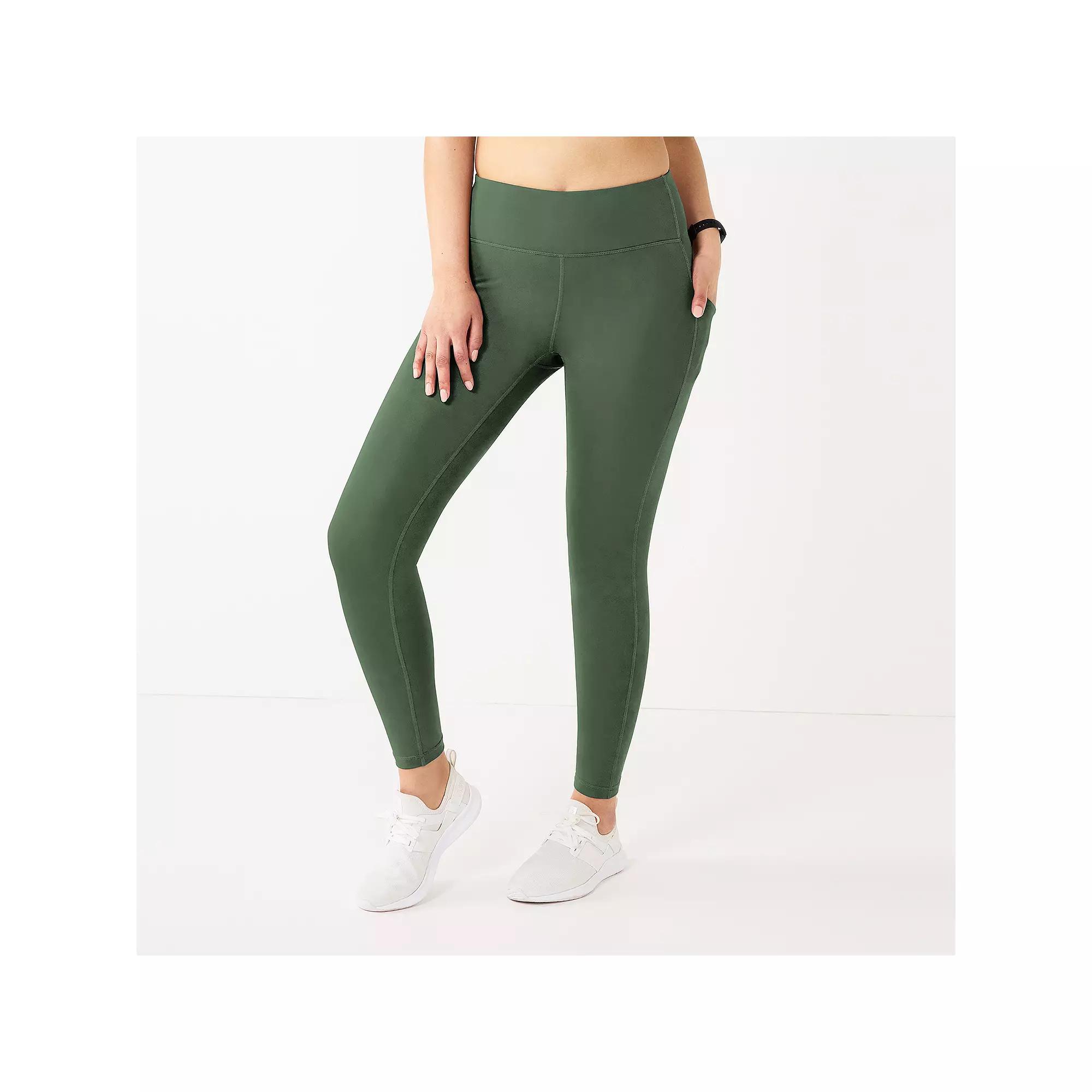 Women's Tek Gear® Ultrastretch High-Waisted Side Pocket 7/8 Leggings,  Product Image