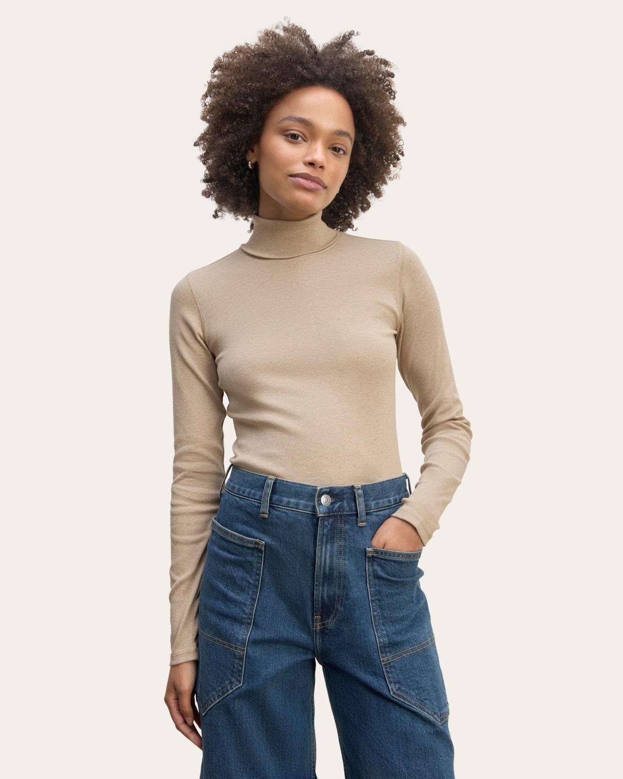 Womens Luxe Rib Turtleneck Sweater by Everlane Product Image