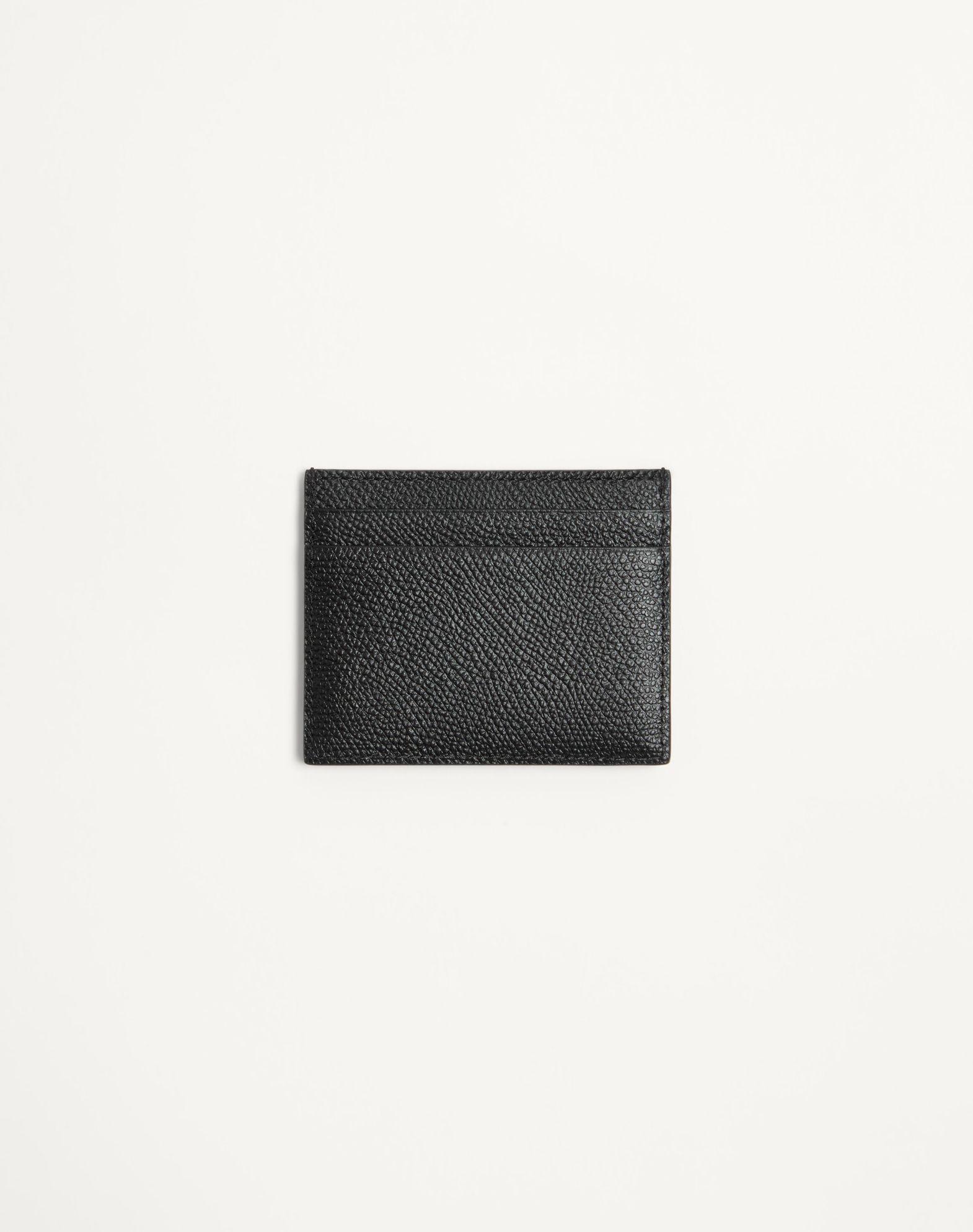 Valentino Garavani Vlogo Signature Cardholder In Grainy Calfskin Product Image