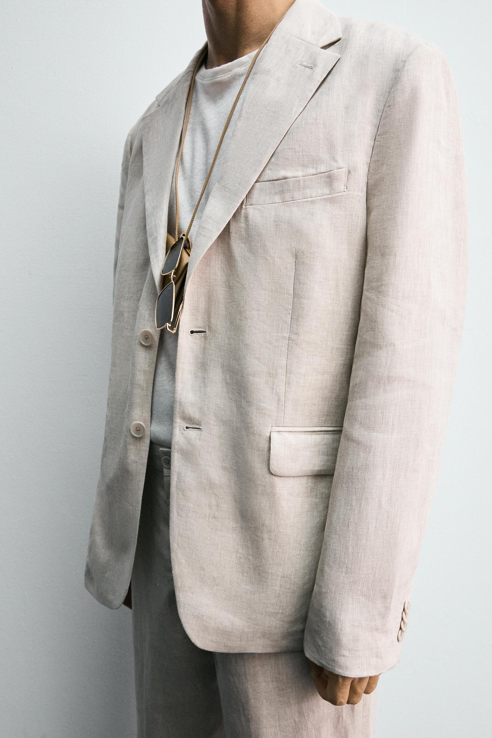 100% LINEN SUIT BLAZER Product Image