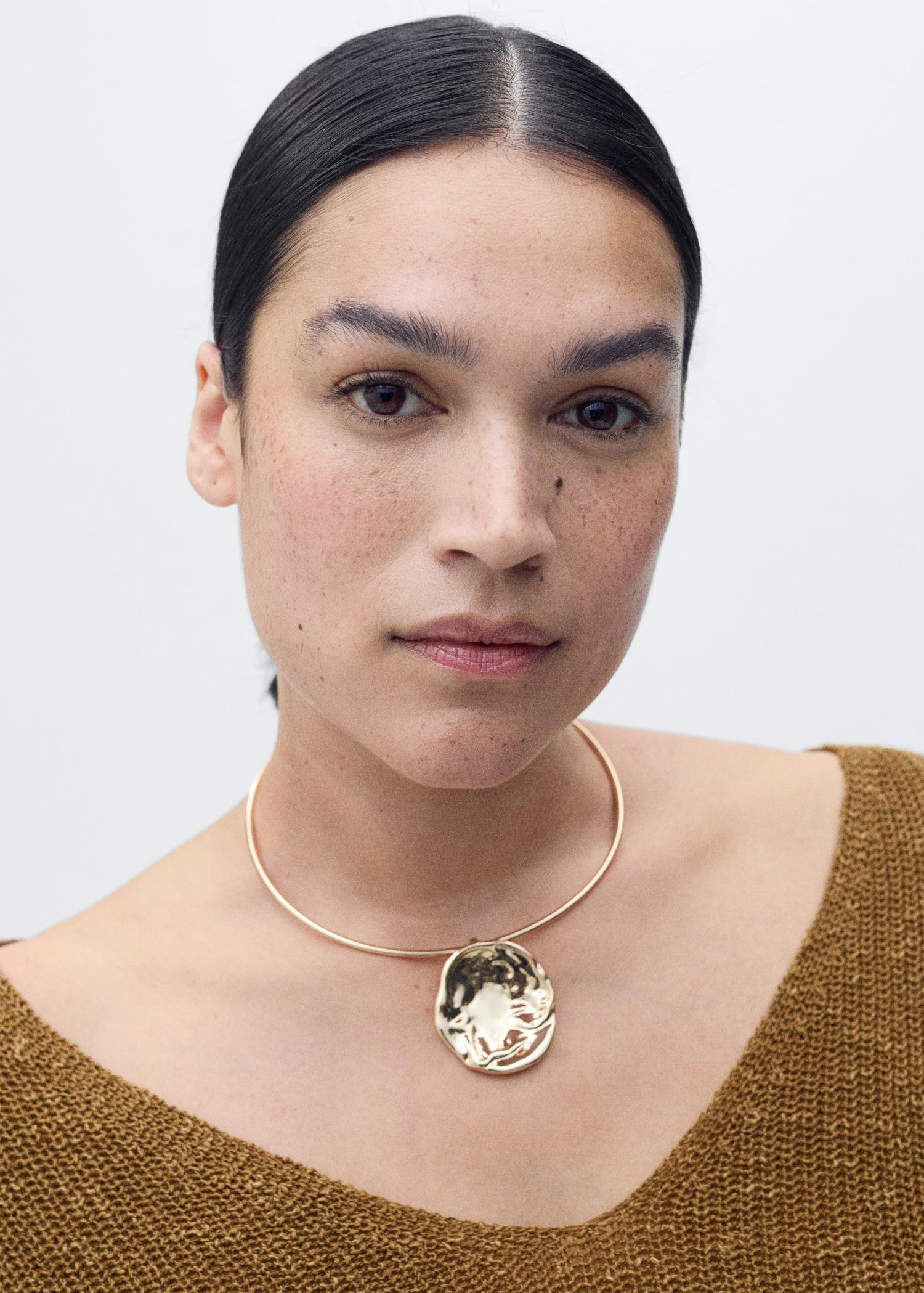 V-neck knit sweater - Women | MANGO USA Product Image