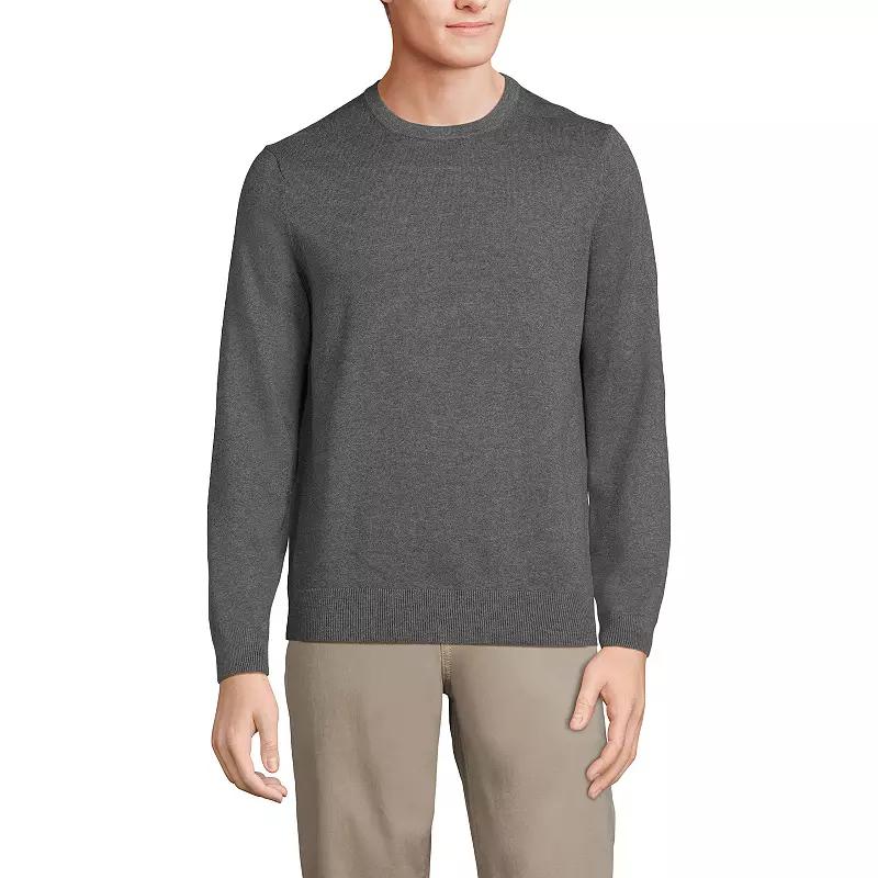 Big & Tall Lands' End Fine Gauge Crewneck Sweater, Men's,  Product Image